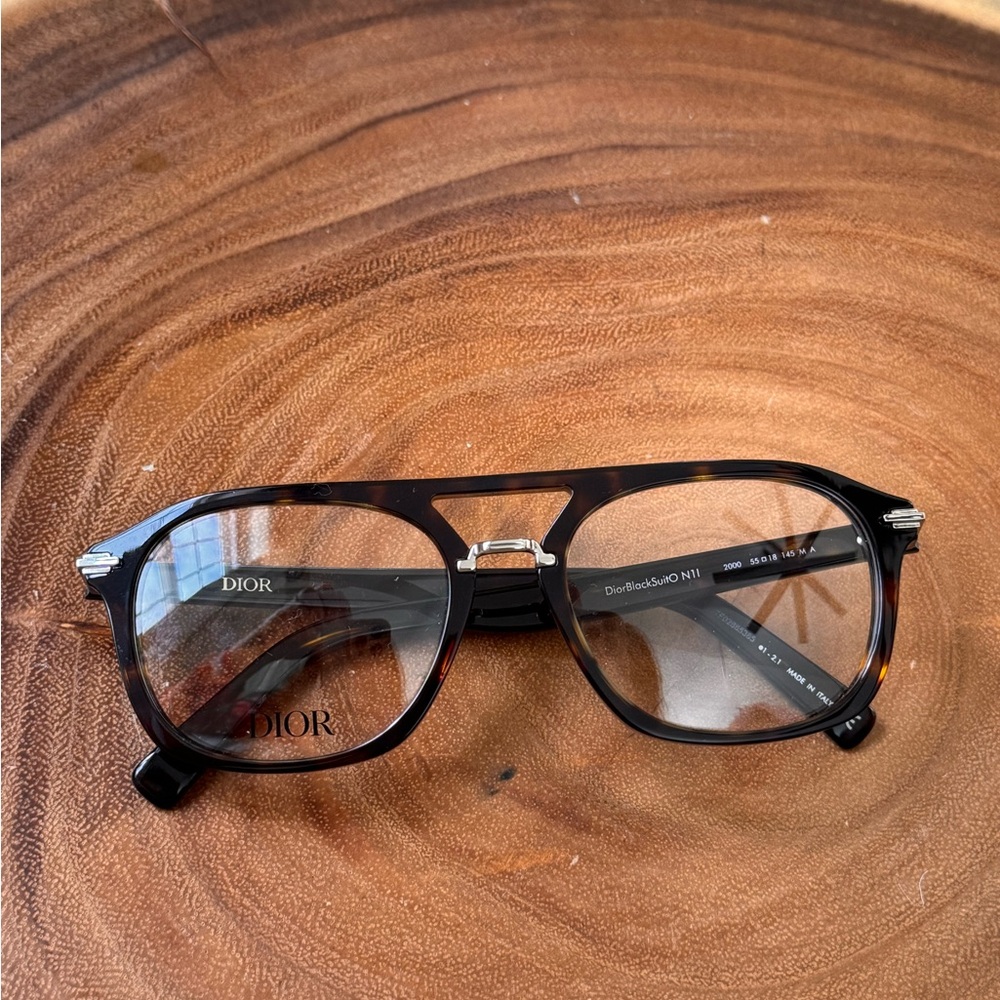 Dior black suit Tortoise Shell Glasses